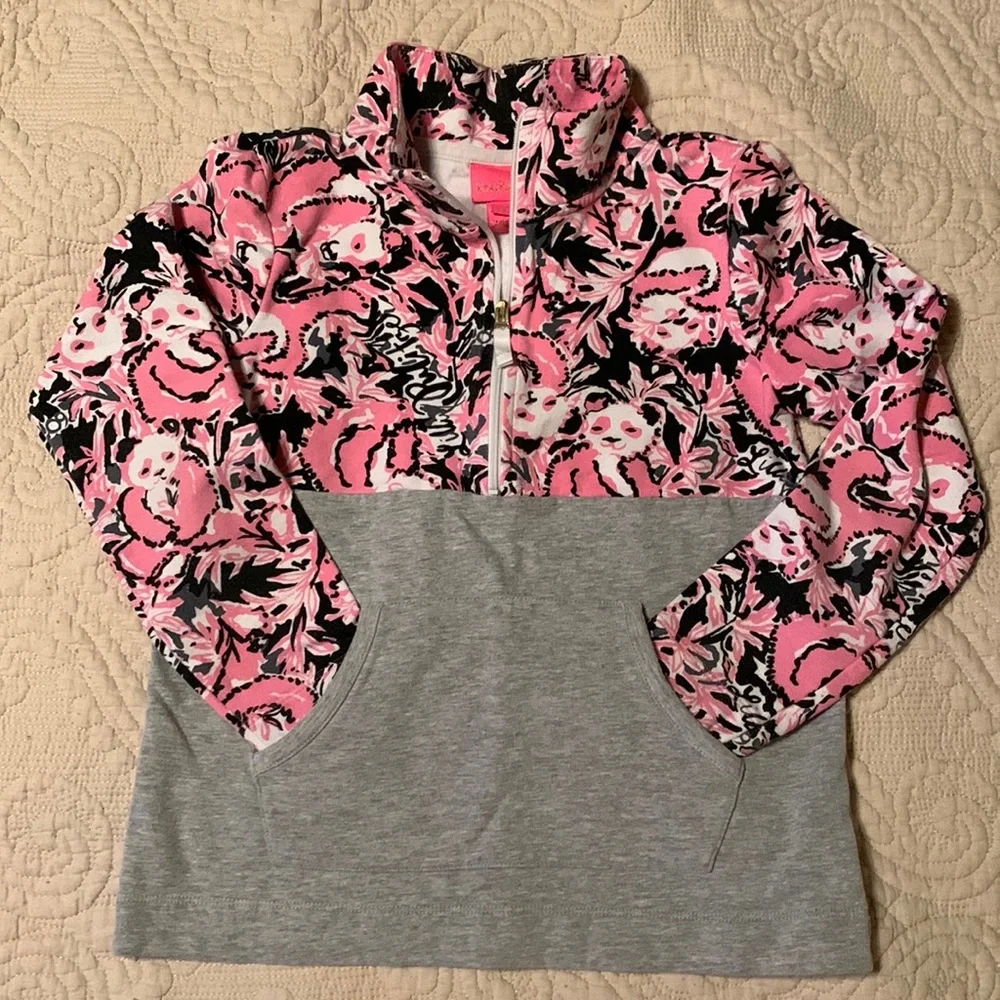 EUC Lilly Pulitzer girls quarter zip - Picture 1 of 3